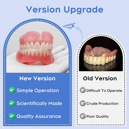 Adajiajie® Medical Full Denture with Strong Suction ✅ Made and Shipped from the USA🍀