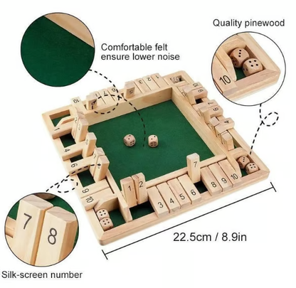 FUNNY FAMILY GAMES-Shut The Box Board Game🎲
