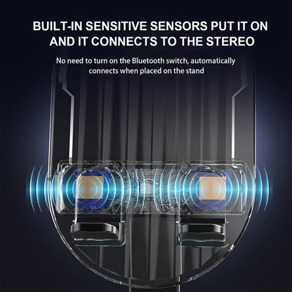 Upgraded Cell Phone Stand with Induction Speaker/Power Bank/Atmosphere Light