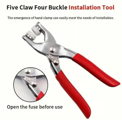 🧵 Sewing Kit with 100pcs Metal Buttons – Manual Pliers Tool Included