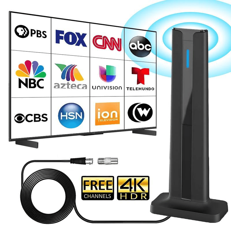 📺 TV Antenna - Digital HD Antenna - Indoor HDTV 1080P 4K (Long Range) 🎁