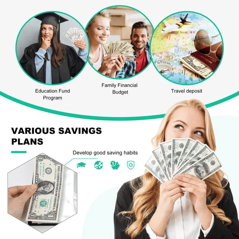 🔥LAST DAY 49％ OFF🔥--✉️100 Envelope Savings Challenge Book