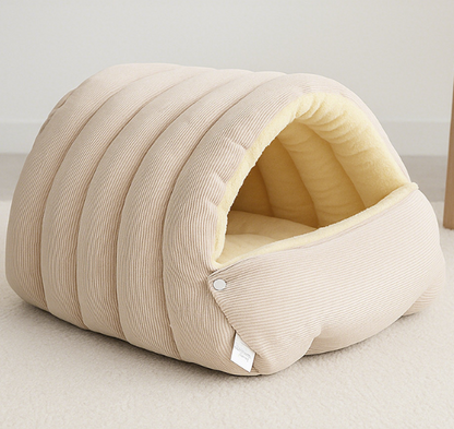 Thickened and warm detachable enclosed bed for dogs and cats