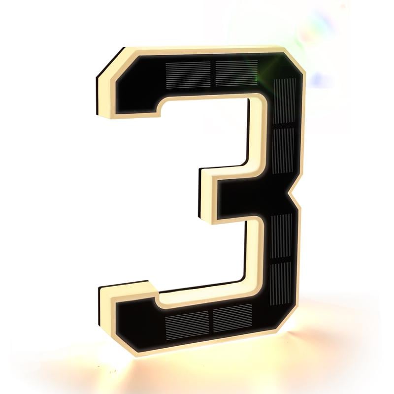 ☀Solar Lighted House Numbers for Outside