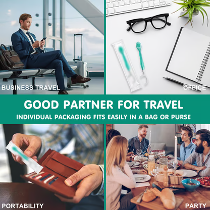 🎁5 in 1 Mini Toothbrush & Floss & Tongue Scraper & Toothpick Set