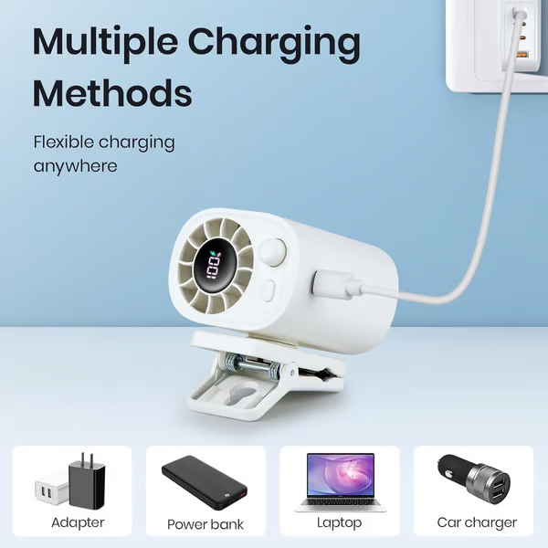 🏆Flash Sale⚡ 50K+ SOLD! Almost Gone-💥🔥✨USB Rechargeable Powerful Cooling Fan，Best gifts