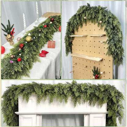 2025 Christmas Artificial Cypress Leaf Vine Wreath