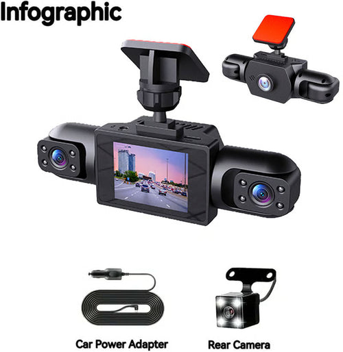 🎁LAST DAY 49％ OFF - Full View Car Dashcam System (Buy More Save More)🔥